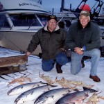 Roy and Art with Salmon and Crab